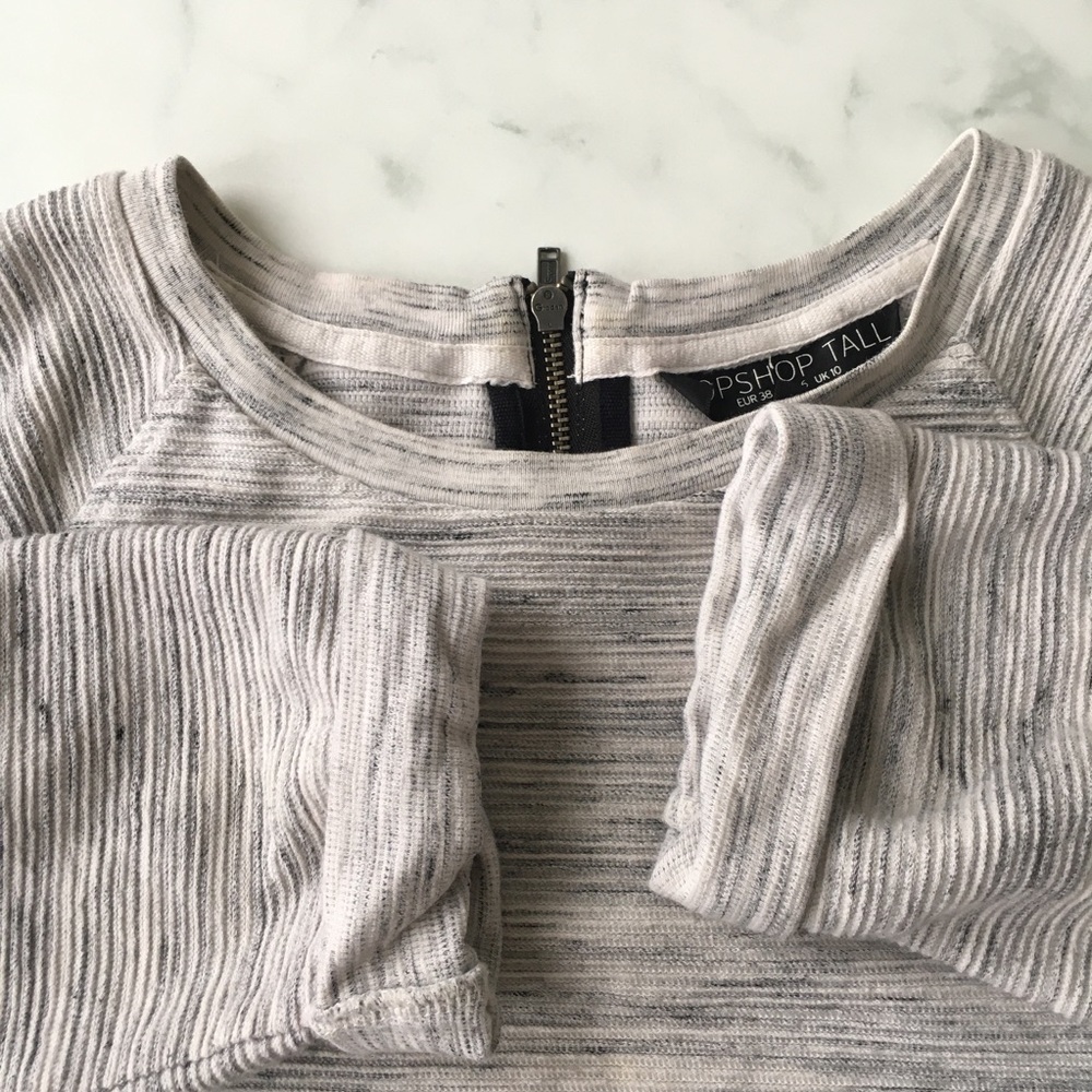 Top Shop Tall Ribbed Shirt - Picture 7 of 7